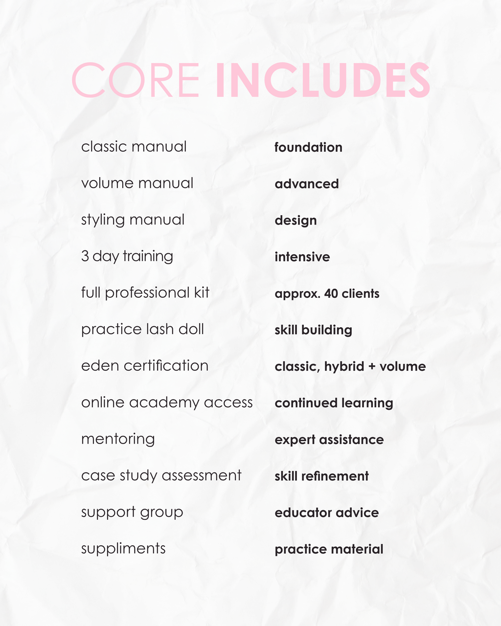 Core Mastery Course