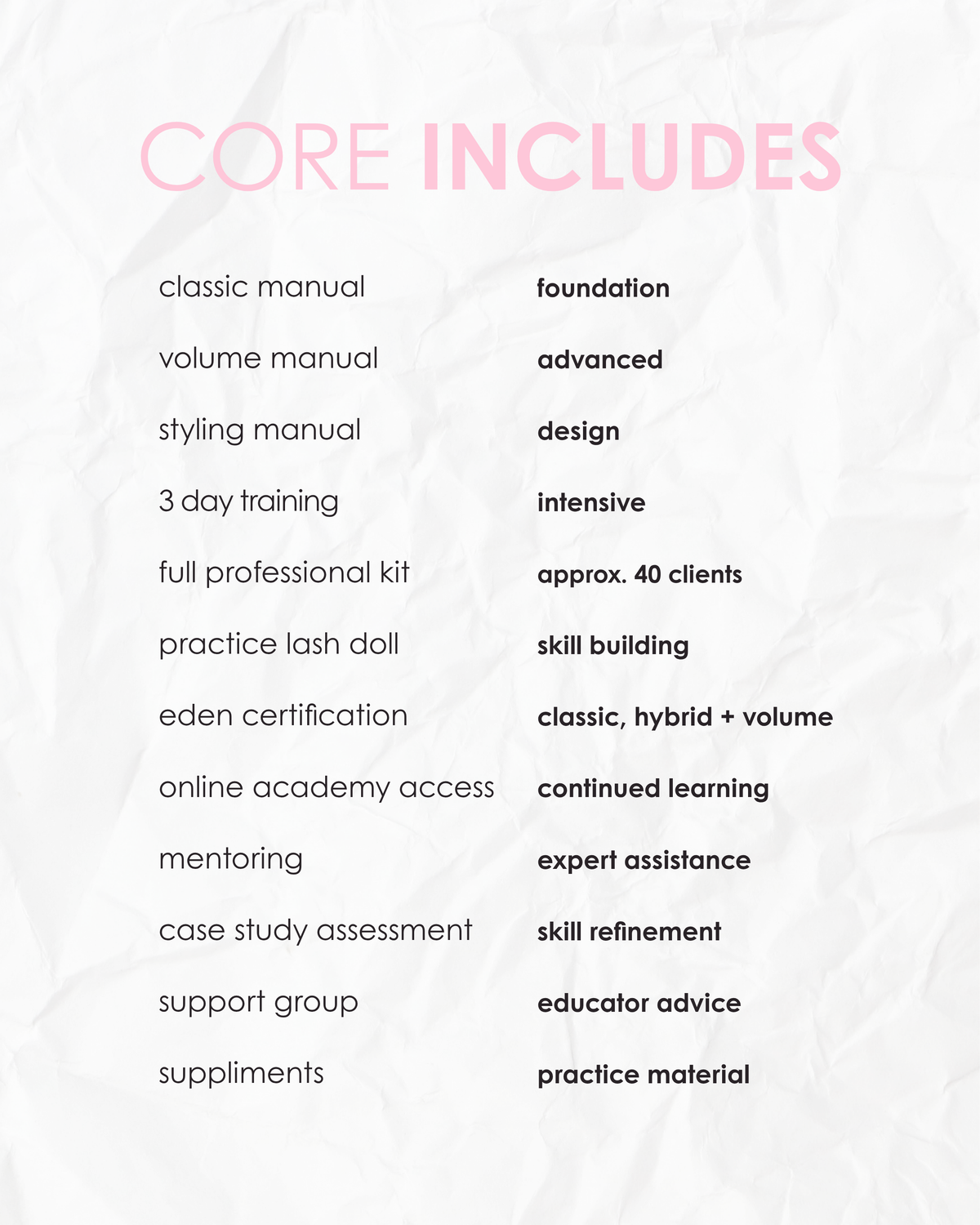 Core Mastery Course